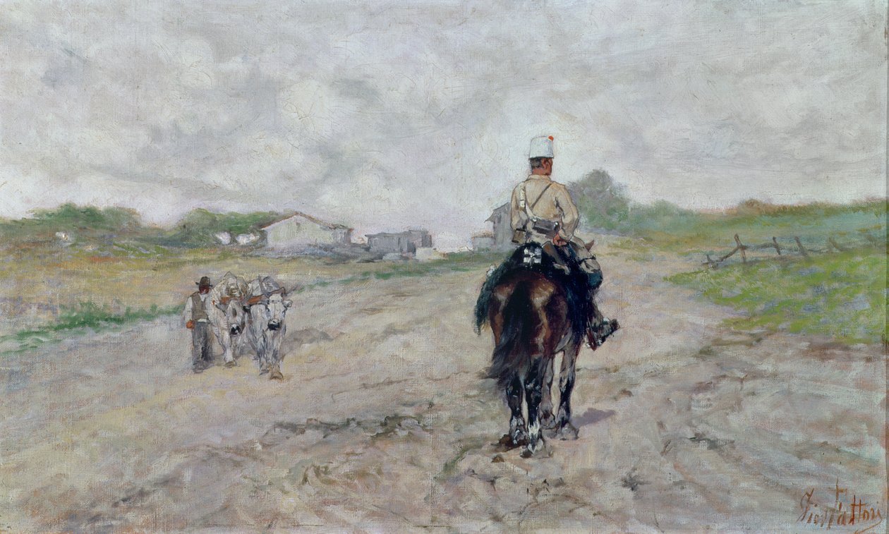 De Lichte Cavalerist door Giovanni Fattori