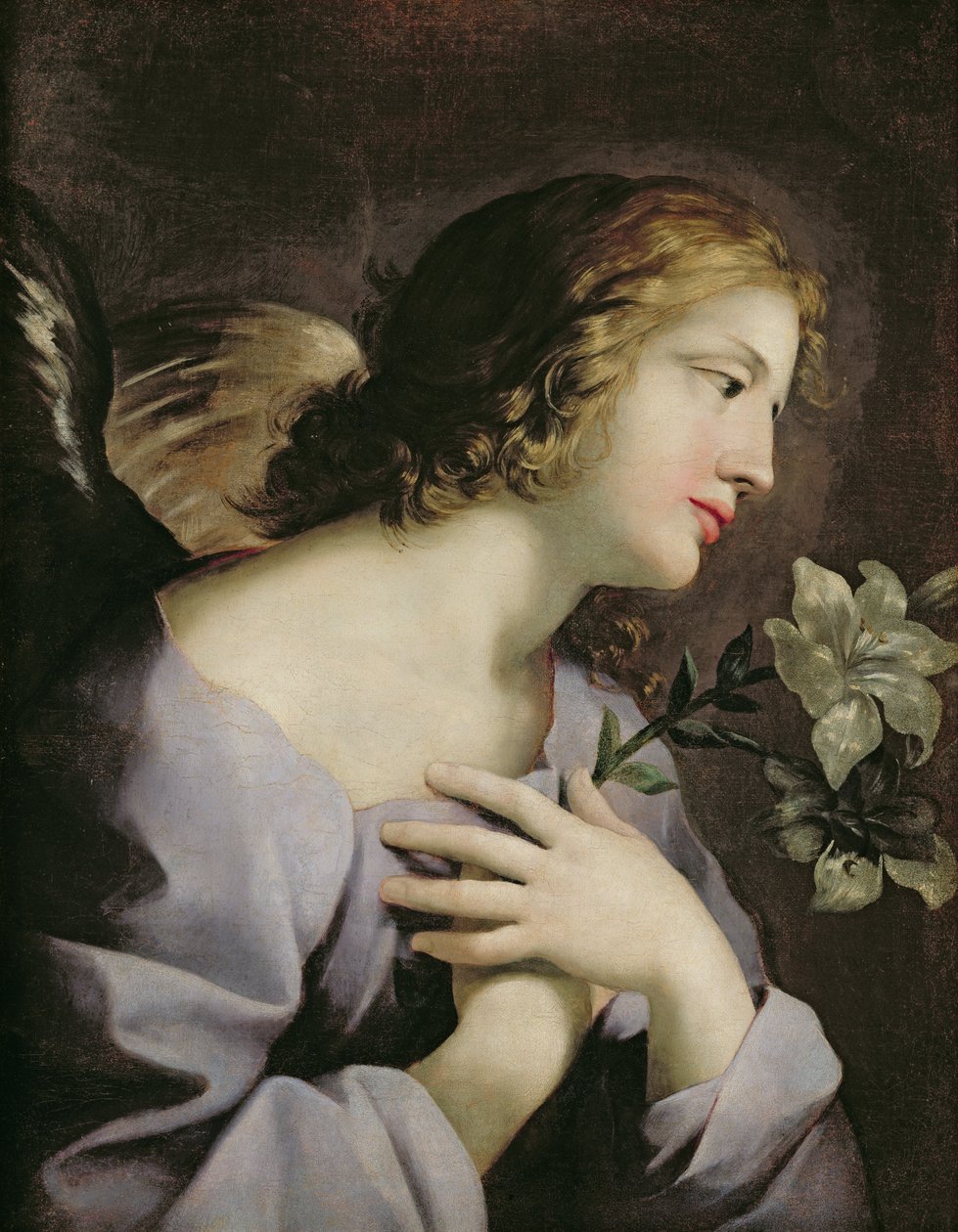 De Engel van de Aankondiging door Giovanni Francesco Romanelli