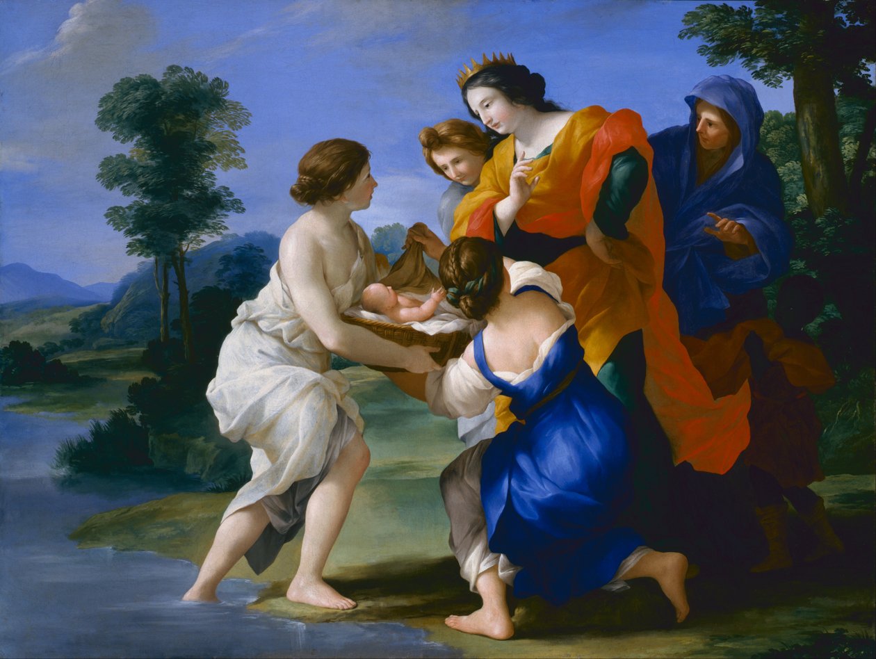 De Vondst van Mozes door Giovanni Francesco Romanelli