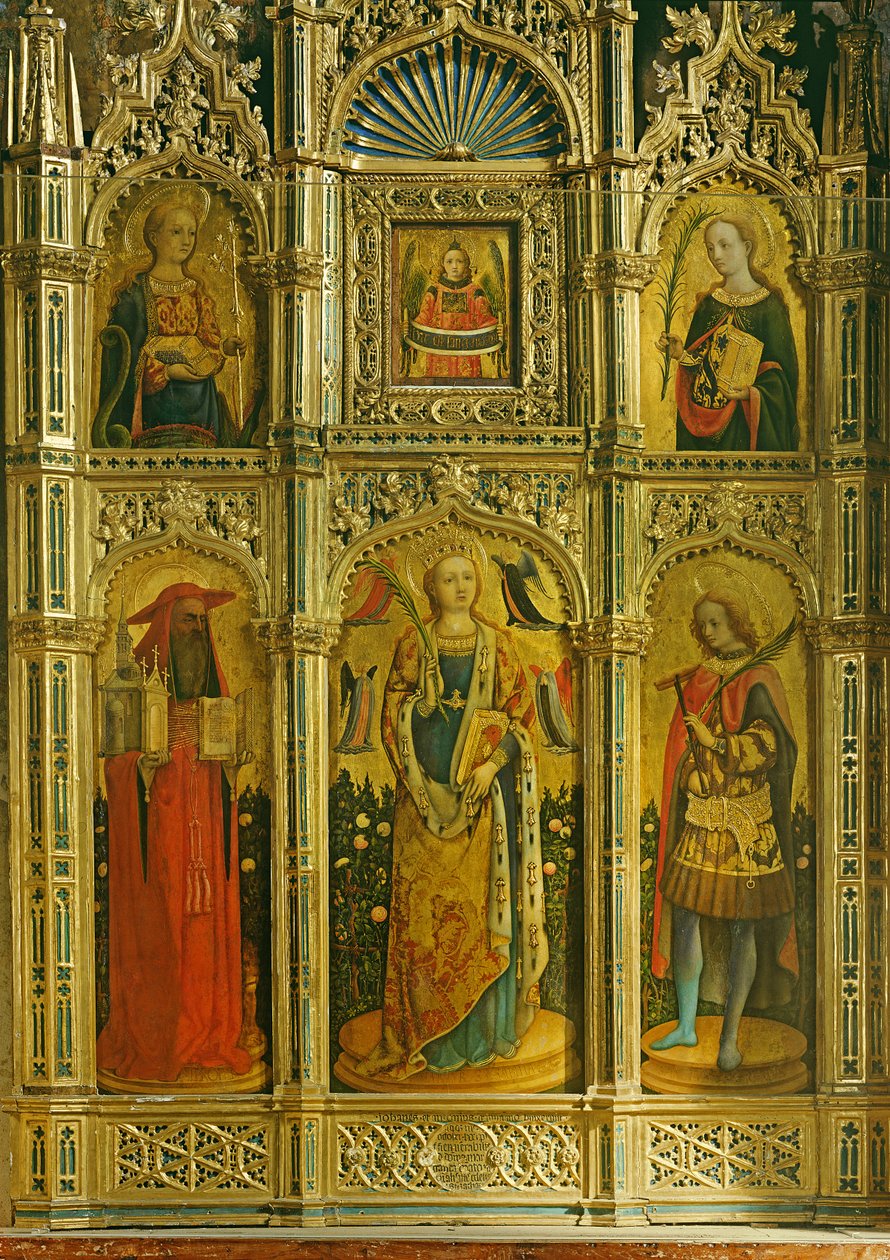 Altaarstuk van St. Sabina, 1443 door Giovanni and Antonio da Murano