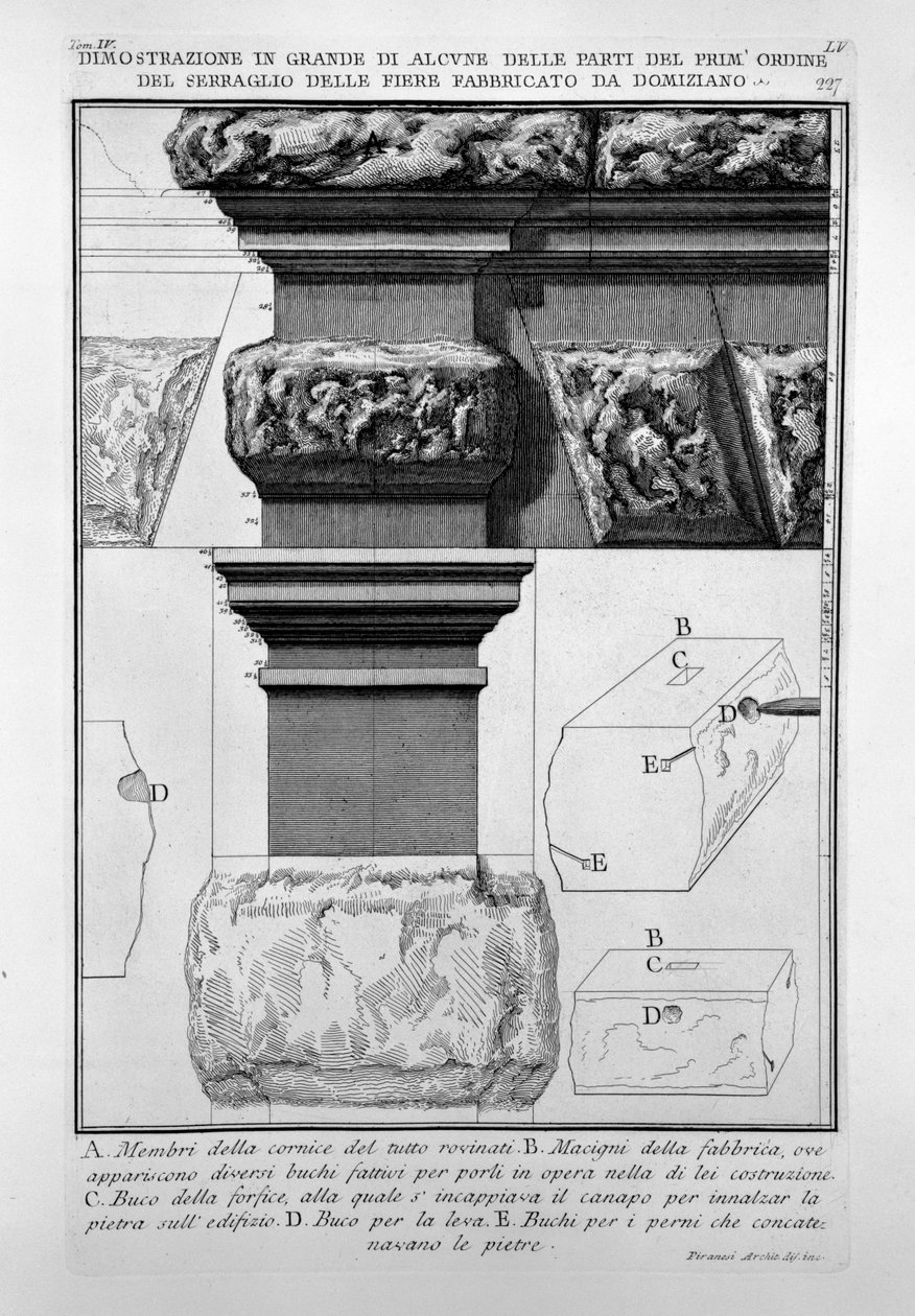 Seraglio delle Fiere door Giovanni-Battista Piranesi
