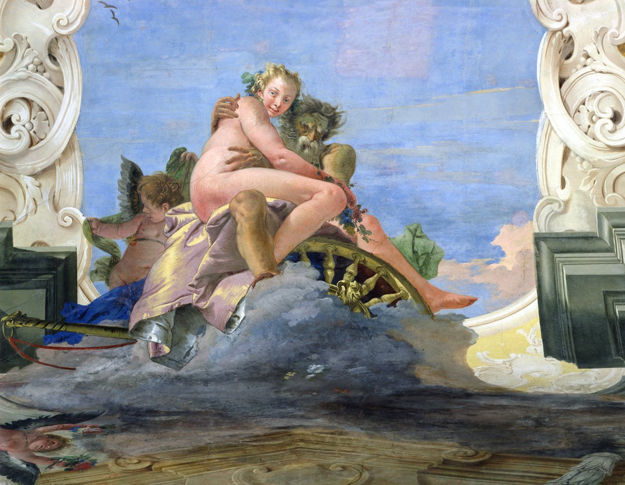 Pluto Ontvoert Proserpina door Giovanni-Battista Tiepolo