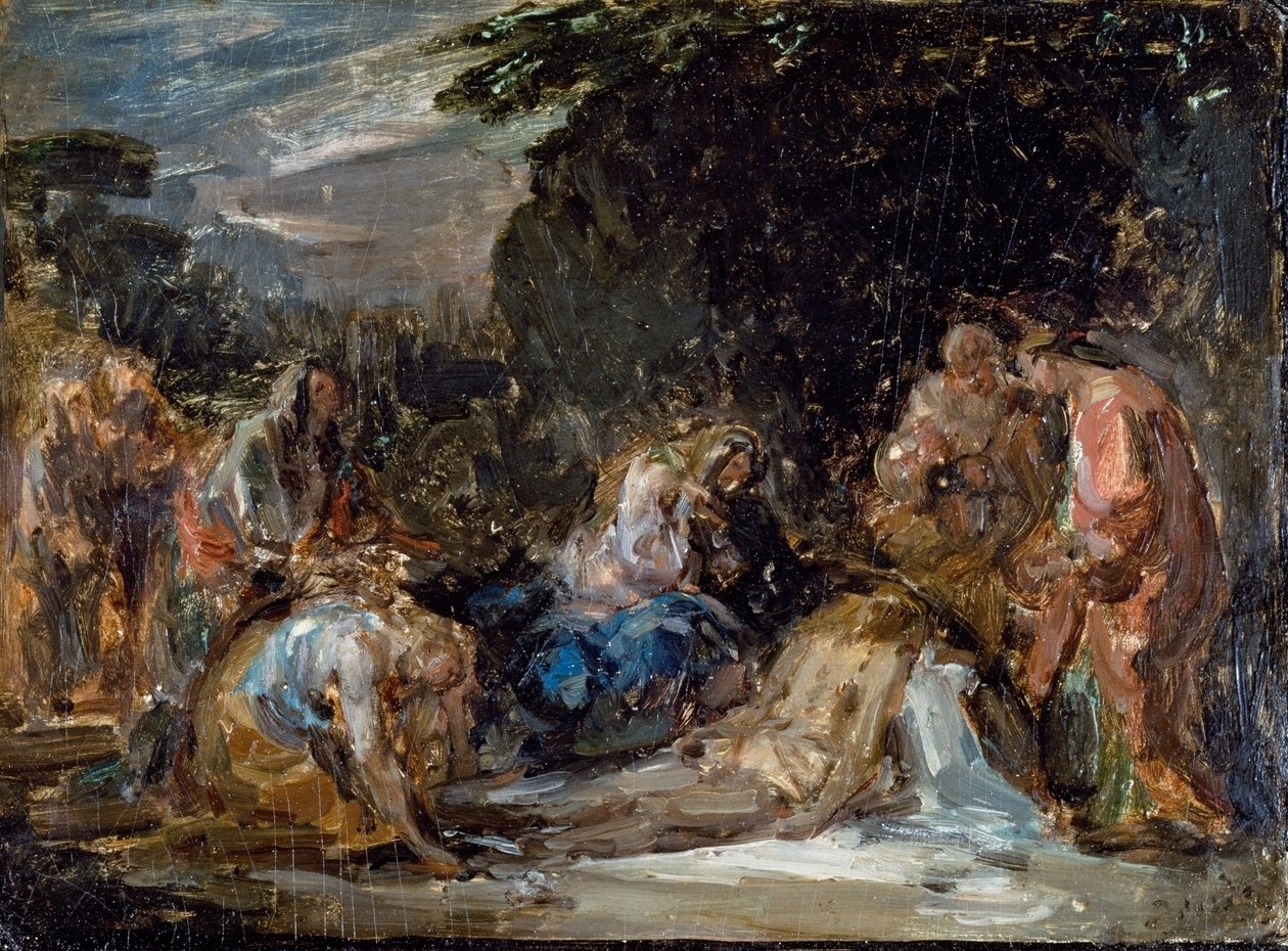 Kruisafneming, door Giovanni Carnovali genaamd Piccio door Giovanni Carnovali