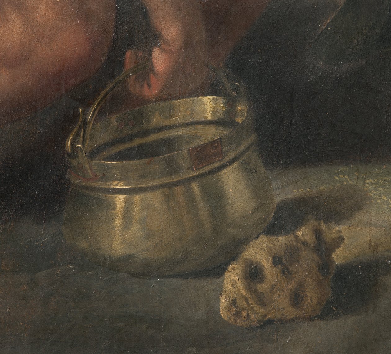 Kruisiging (detail) door Giovanni (fl.1537 d.c.1570) Fratino