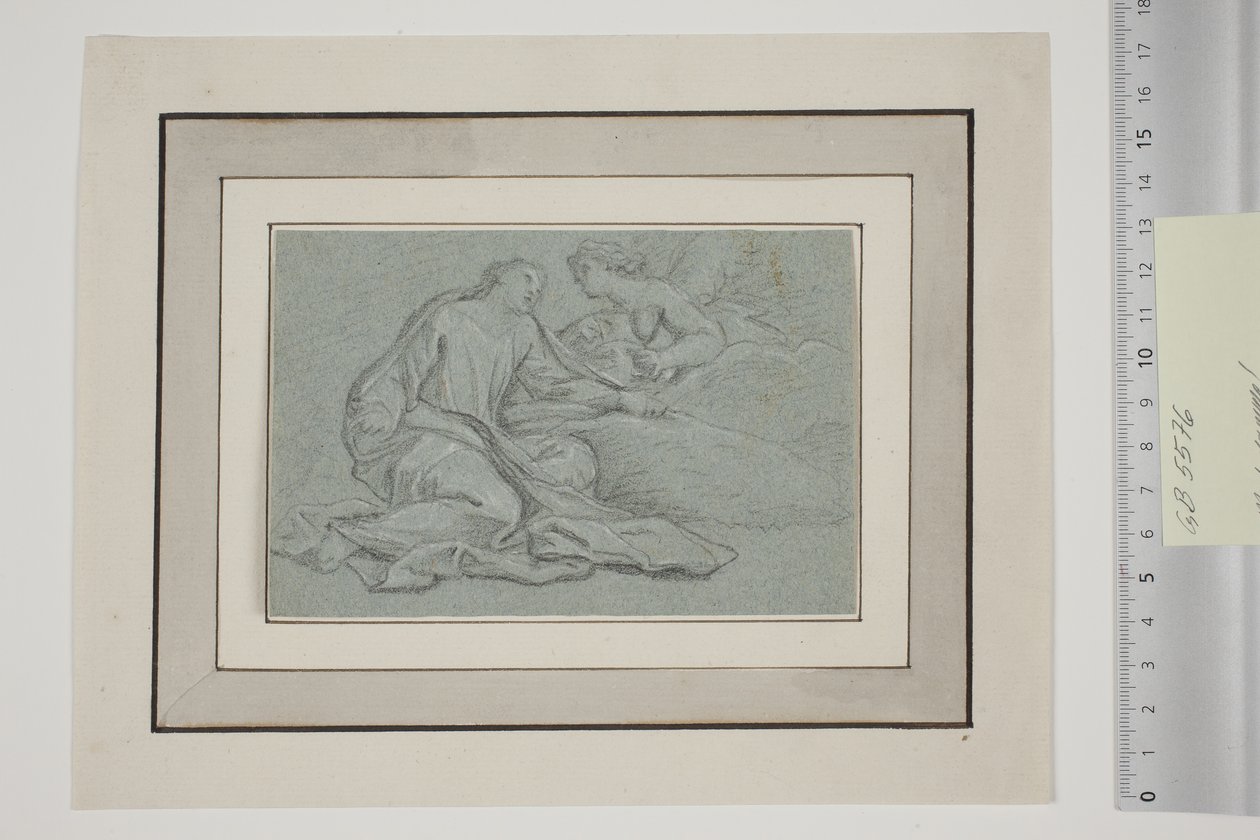 Christus in Gethsemane en de engel met de kelk door Giovanni Agostino Ratti