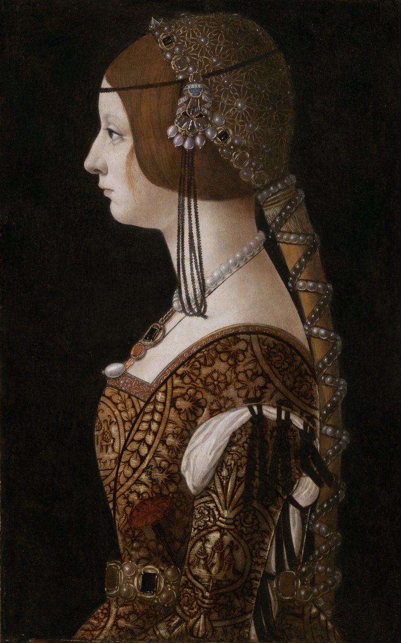 Bianca Maria Sforza door Giovanni Ambrogio de Predis