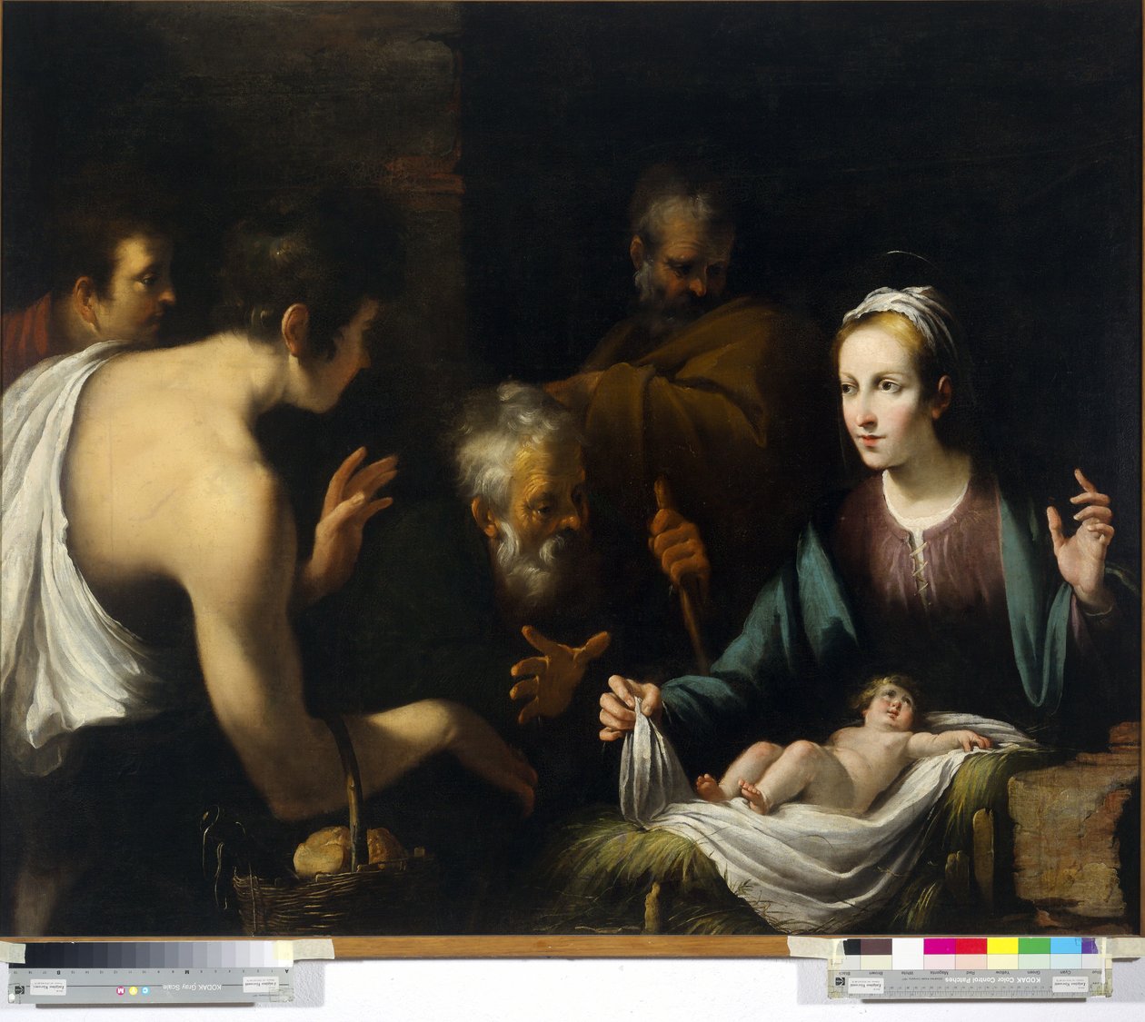 De aanbidding van de herders door Giovanni Andrea De Ferrari