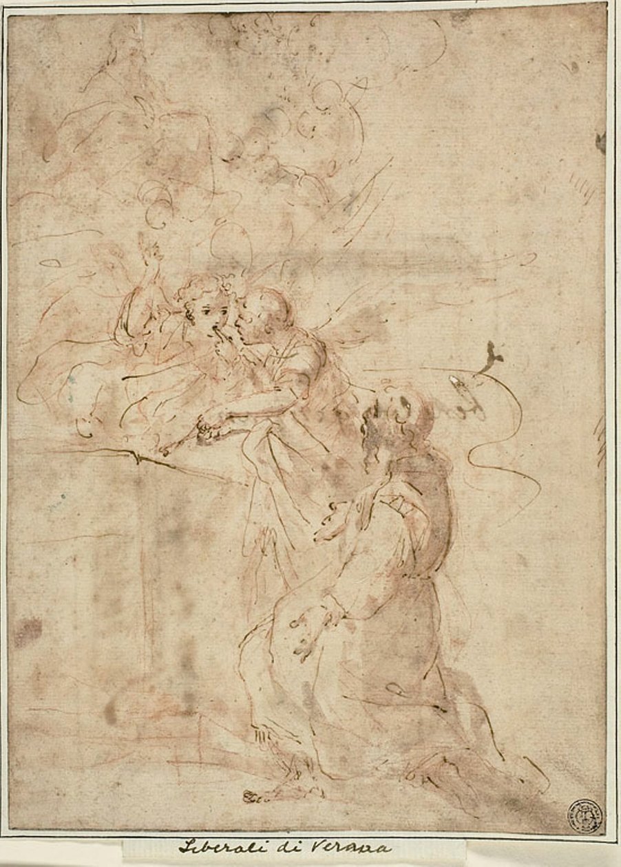 Visioen van Sint Franciscus van Assisi in Portiuncula door Giovanni Andrea Donducci