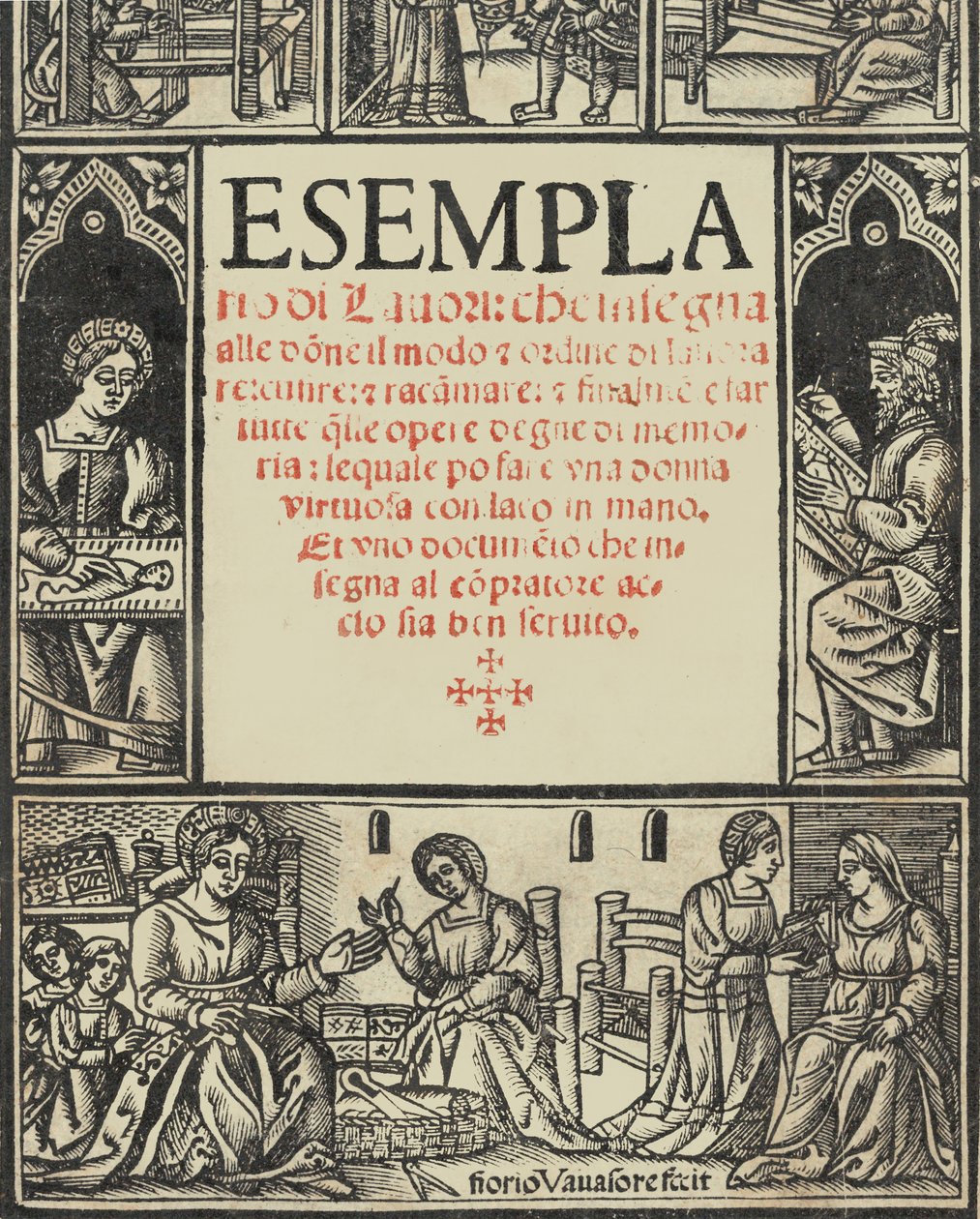 Esemplario di Lauori..., titelpagina recto, 1 augustus 1532 door Giovanni Andrea Vavassore