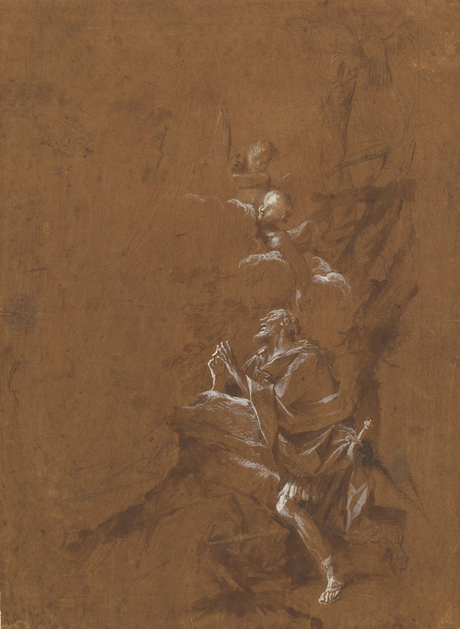 Het visioen van Sint Willem van Aquitanië door Giovanni Angelo Canini
