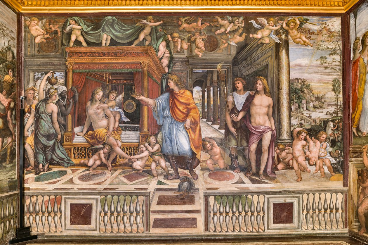 De Bruiloft van Alexander de Grote en Roxane door Giovanni Antonio Bazzi Sodoma