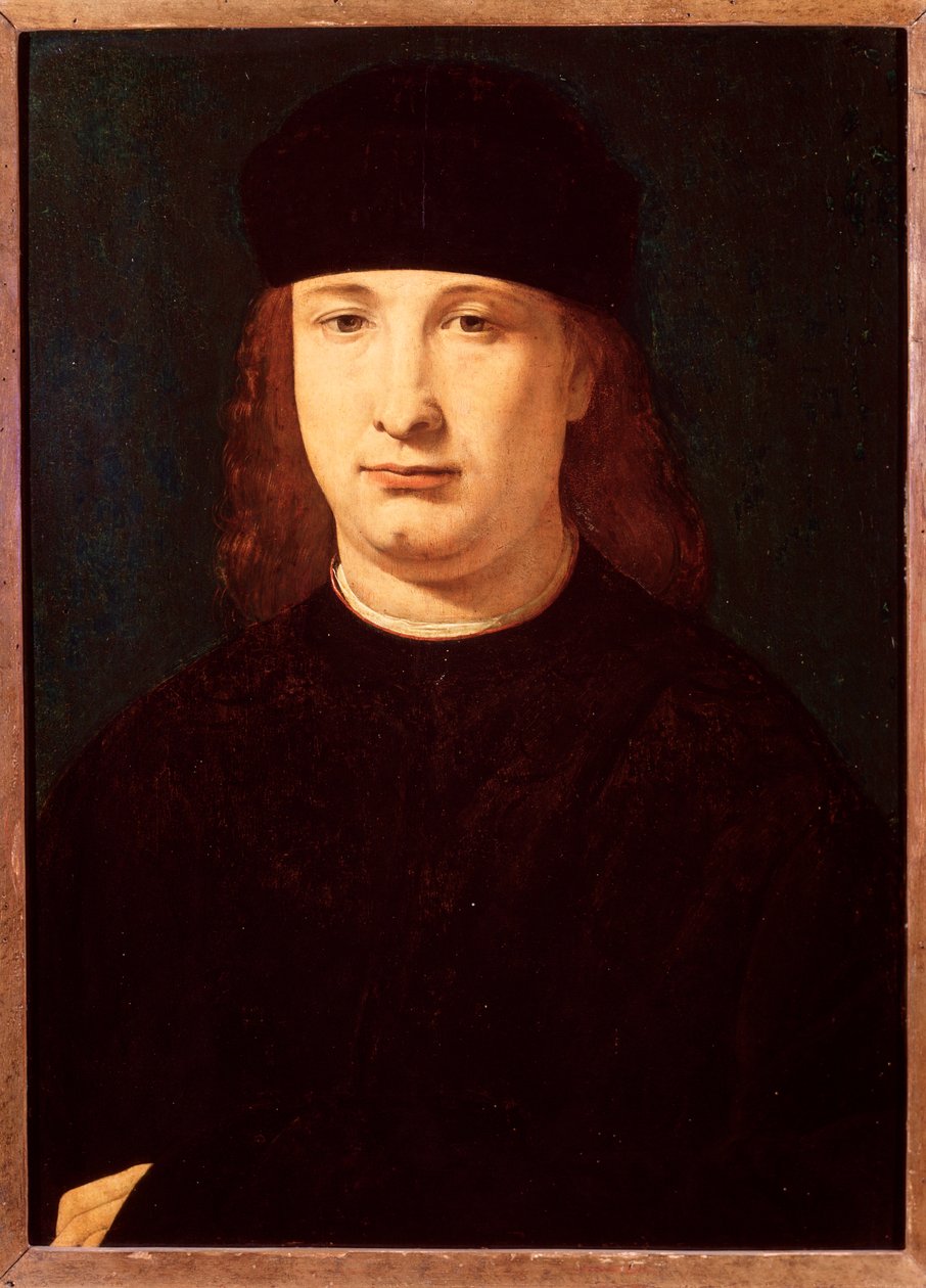 Portret van de Italiaanse dichter Girolamo Casio door Giovanni Antonio Boltraffio