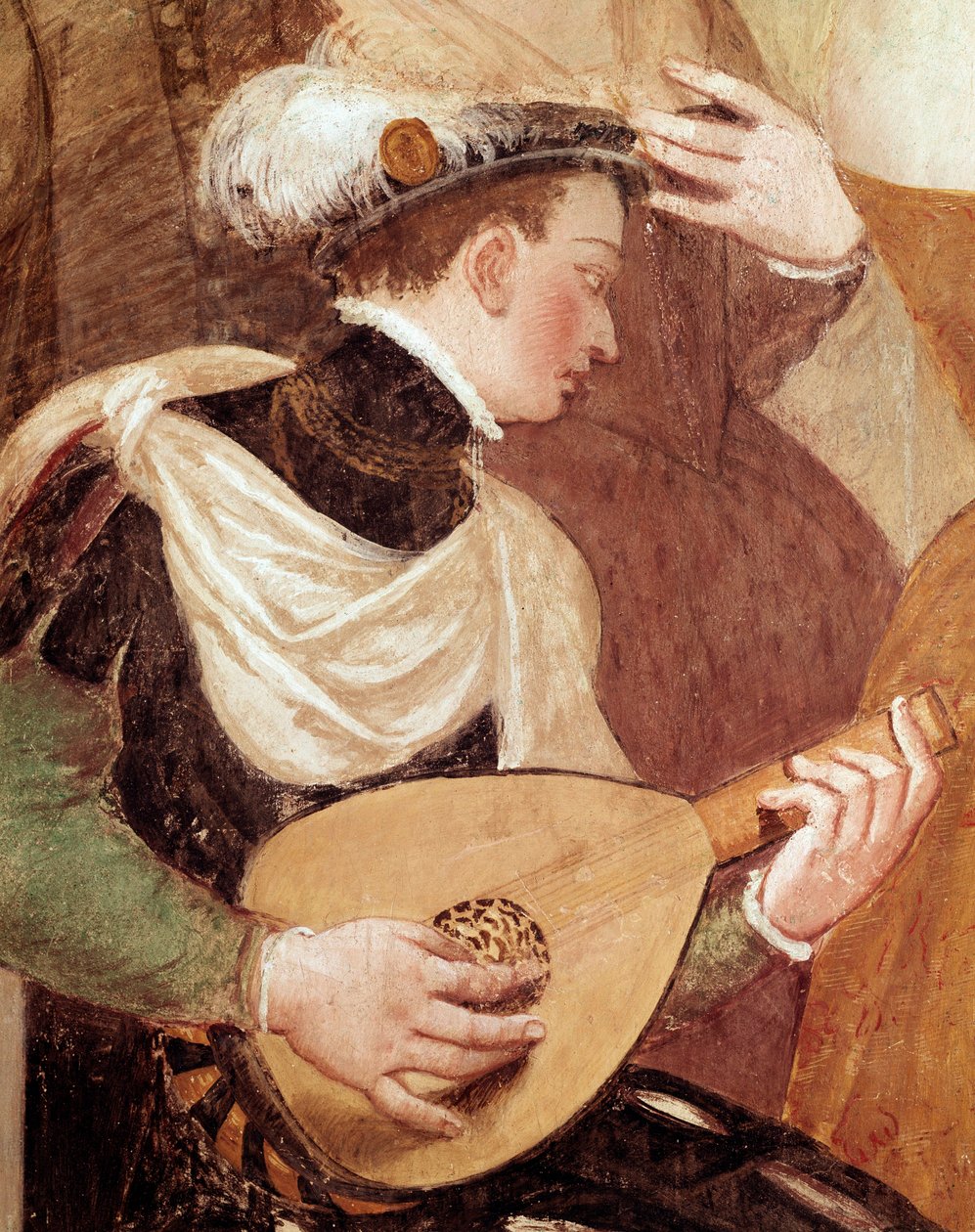 Dansuitnodigingen (detail) door Giovanni Antonio Fasolo