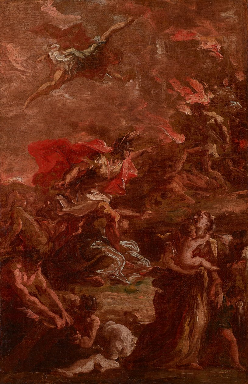 Allegorie van de oorlog door Giovanni Antonio Pellegrini
