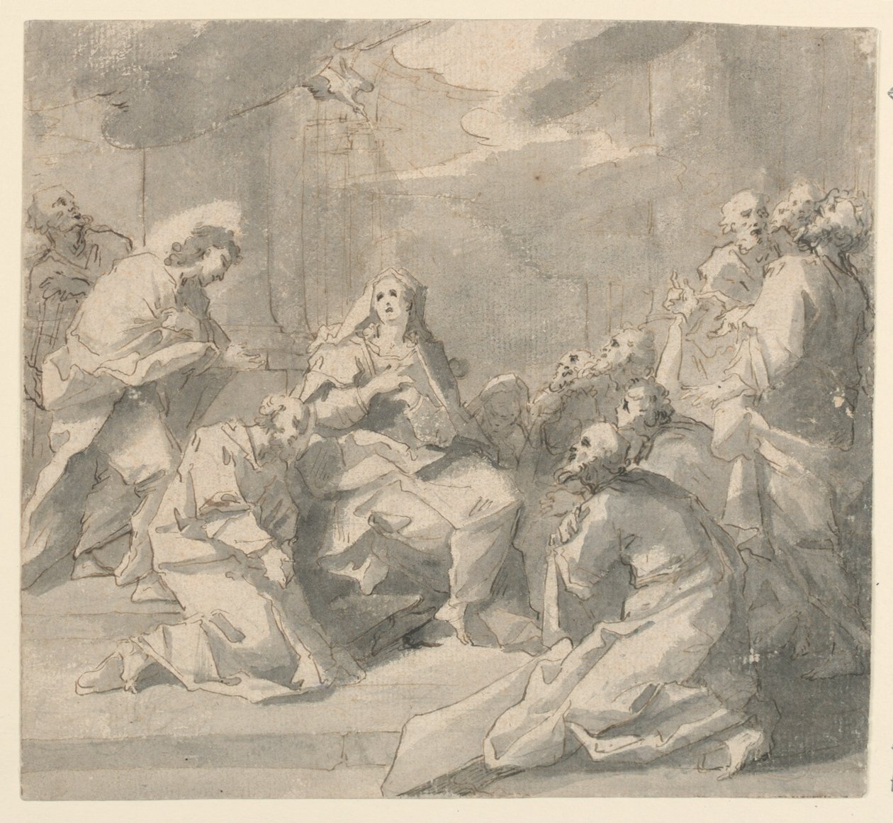 Pinksteren door Giovanni Antonio Pellegrini