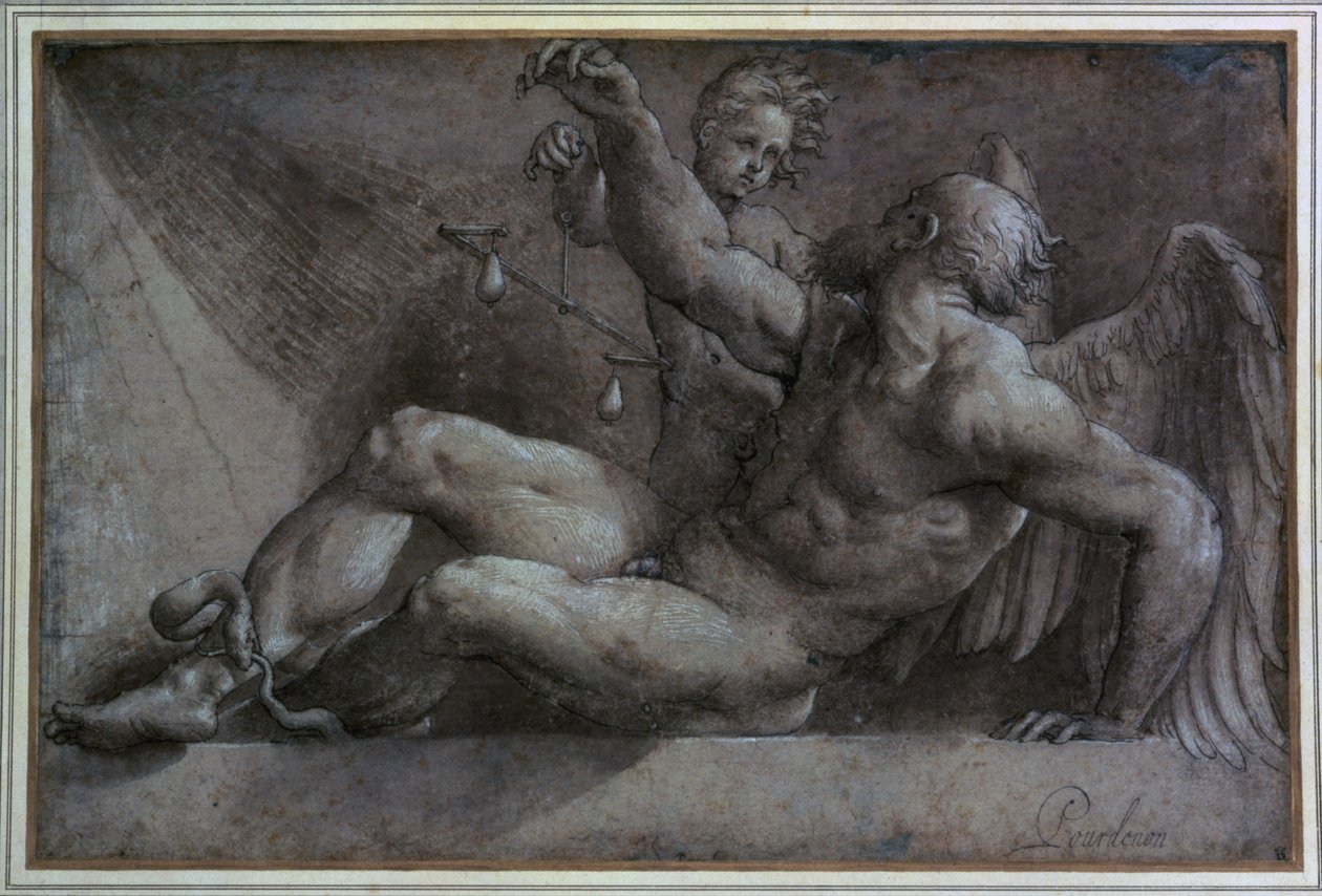Allegorie van de tijd door Giovanni Antonio Pordenone