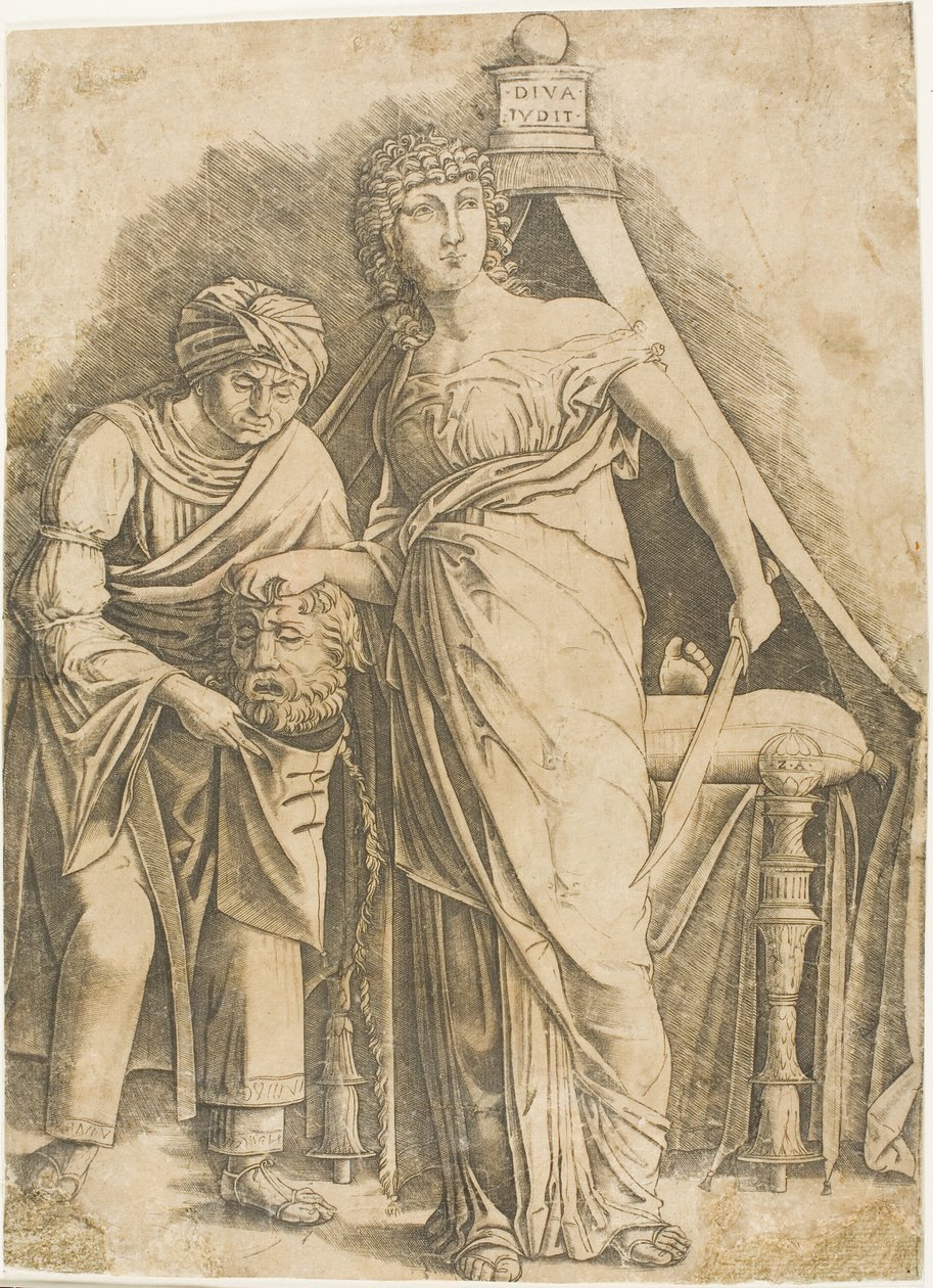 Judith met het hoofd van Holofernes door Giovanni Antonio da Brescia