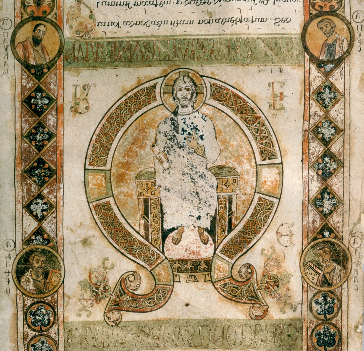 Christus in Glorie. Exultet van de Kathedraal van San Sabino in Bari door Phillipe de Marlier