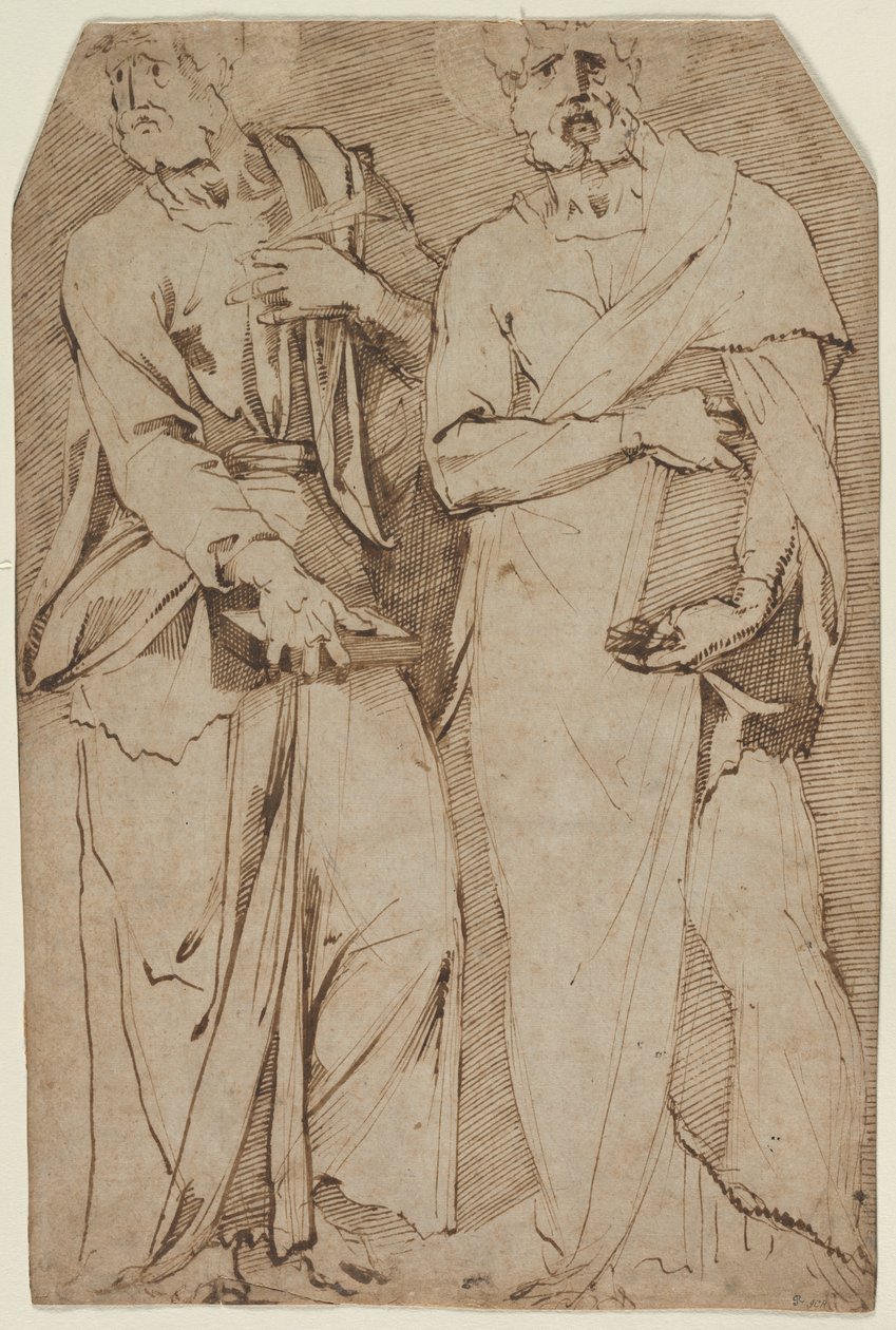 Twee Staande Heiligen, 1563-1572 door Giovanni Bandini