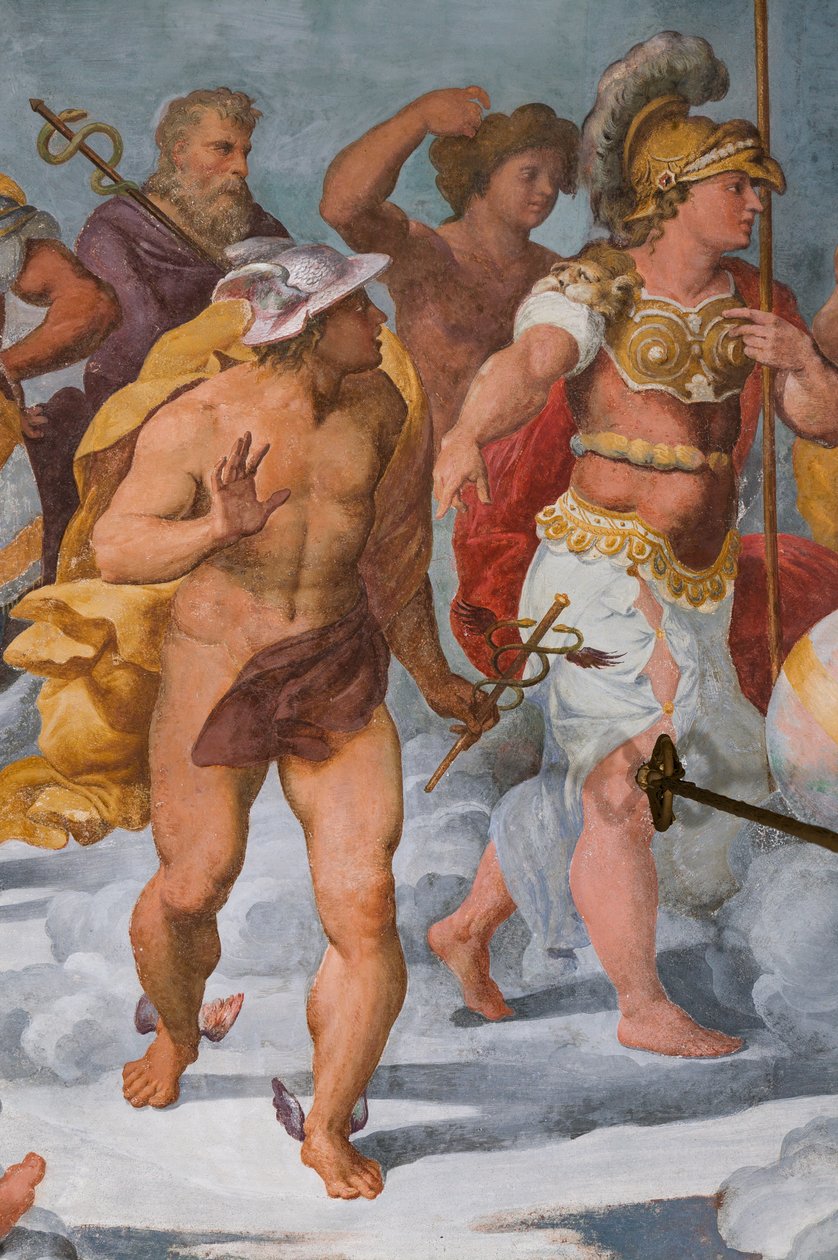 De Vergadering van Goden (detail) door Giovanni Battista Castello