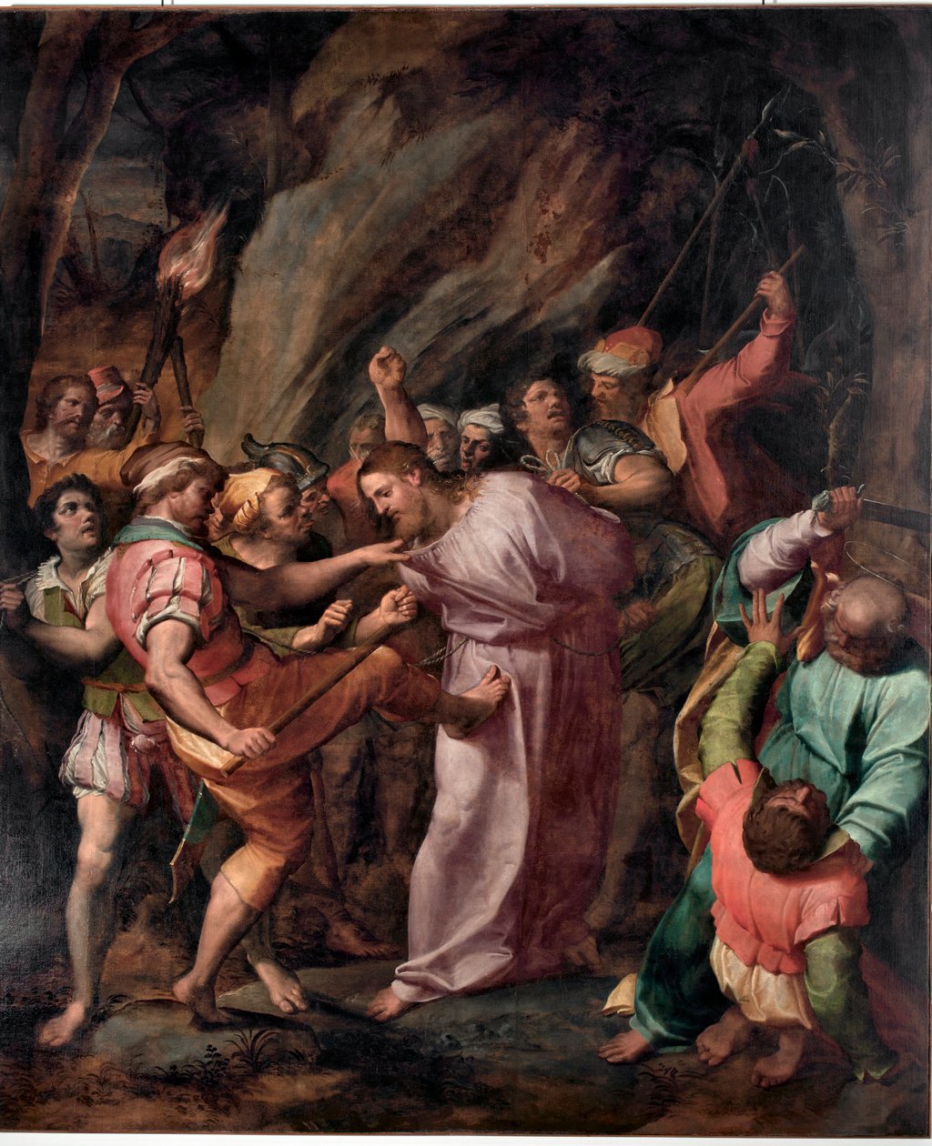 De gevangenneming van Christus door Giovanni Battista  Castello