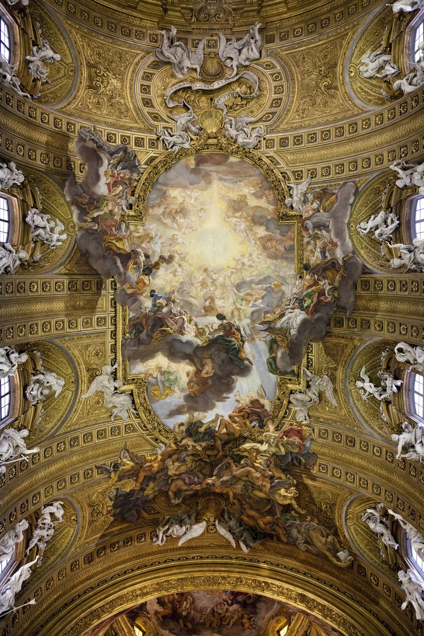 De Triomf van de naam van Jezus (Il Trionfo del nome di Gesu) door Giovanni Battista Gaulli