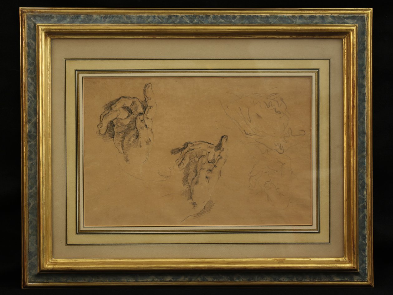 Studie van Handen door Giovanni Battista Tiepolo