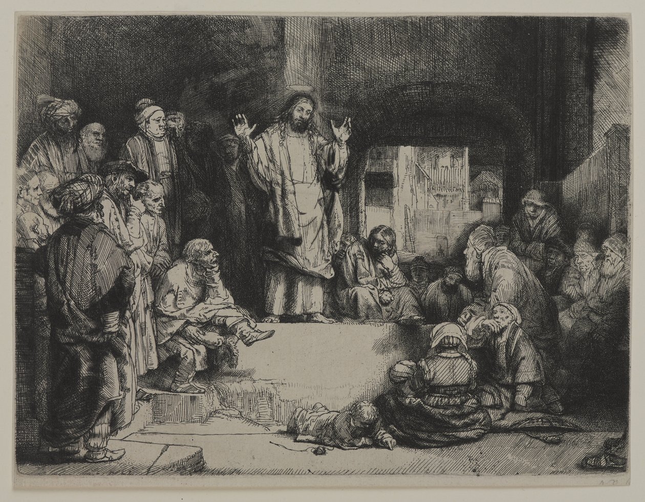 Christus Prediking (La Petite tombe), c.1652 door Giovanni Battista Tiepolo