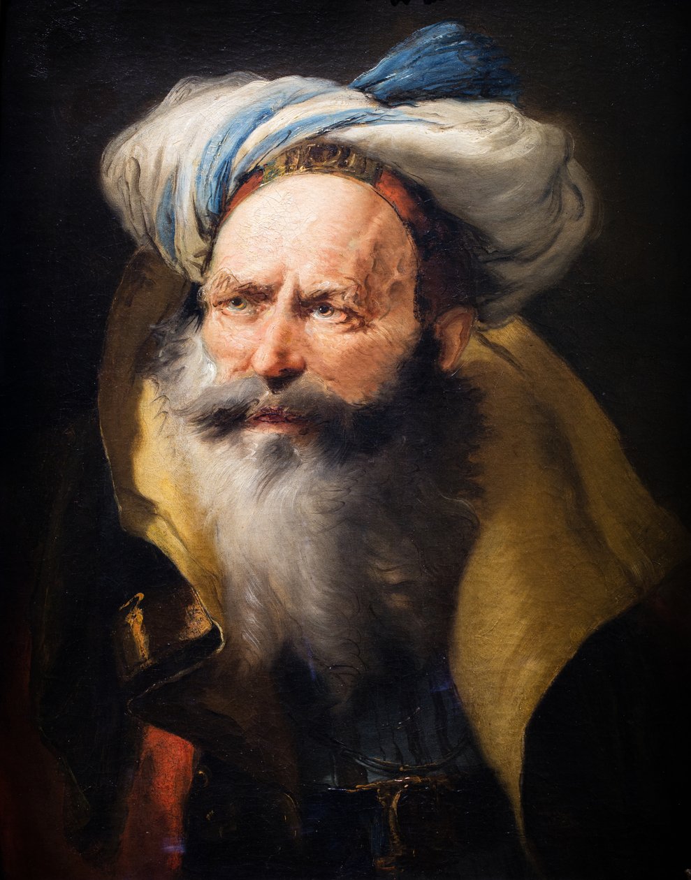 Het hoofd van een oude man, circa 1752 (Olieverf op doek) door Giovanni Battista (1696 1770) Tiepolo