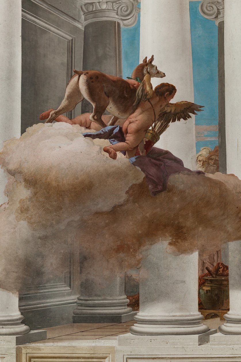 Het Offer van Iphigenia (detail) door Giovanni Battista Tiepolo