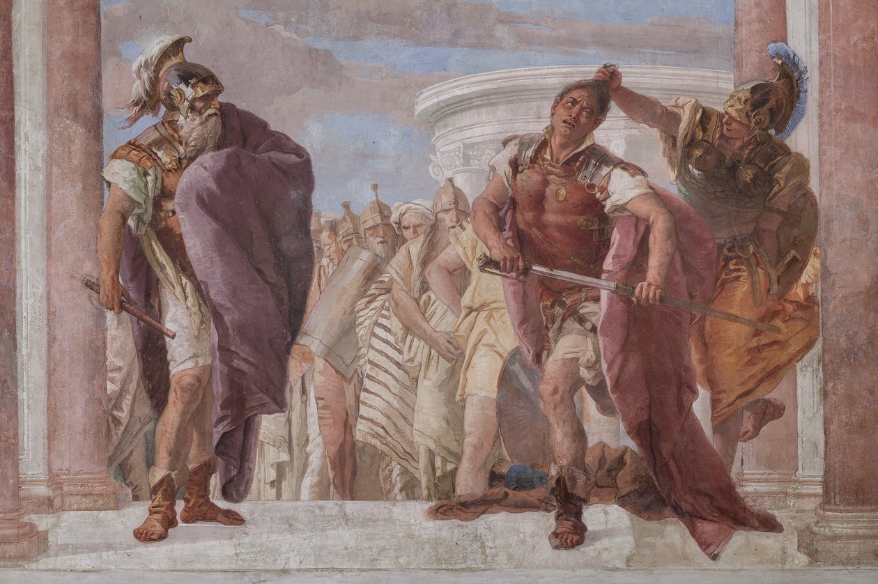 Palazzina: uitzicht op de eerste kamer en zijn fresco