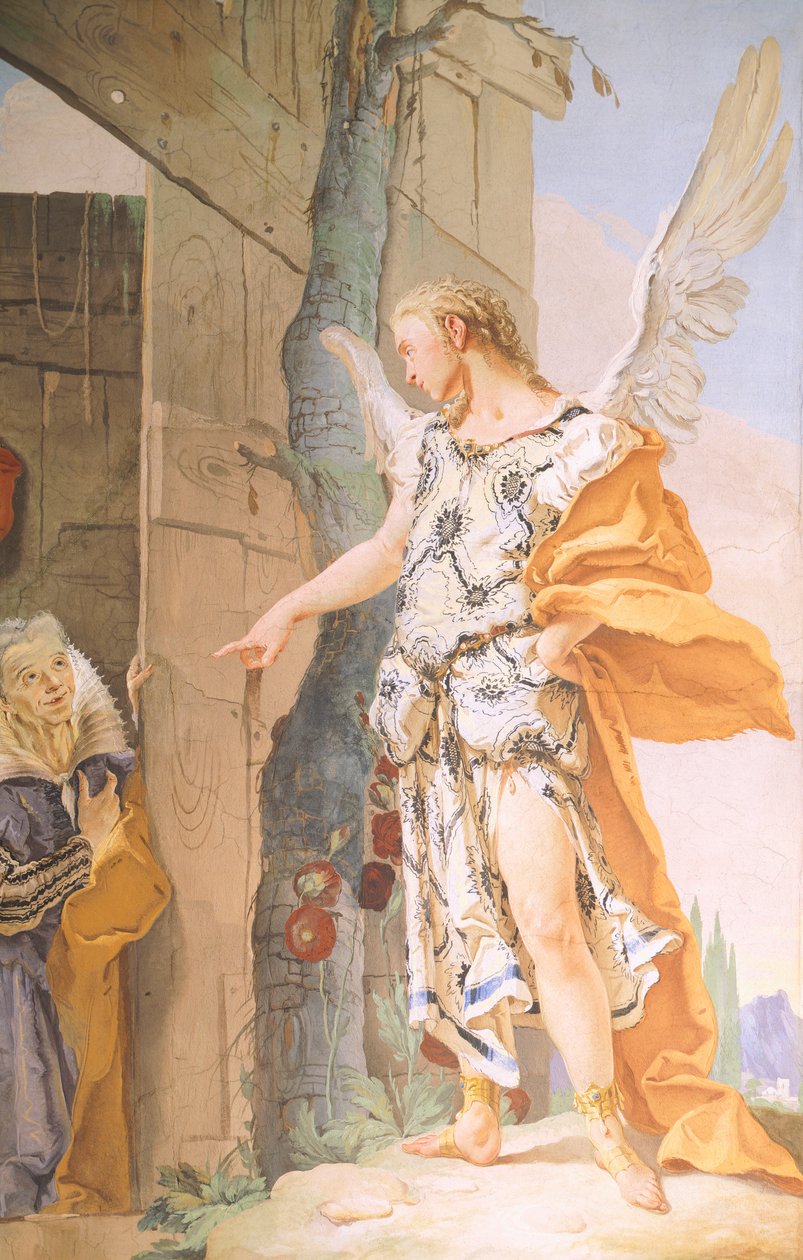Sarah en de Engel door Giovanni Battista (1696 1770) Tiepolo