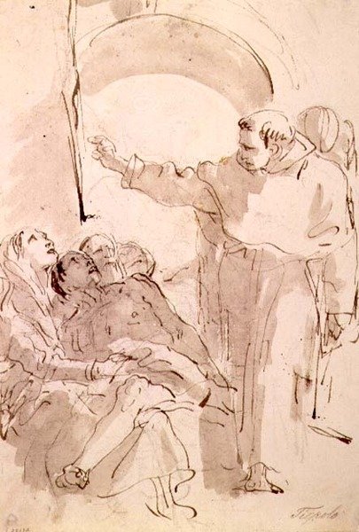 Het Wonder van St. Antonius van Padua, ca. 1760 door Giovanni Battista Tiepolo
