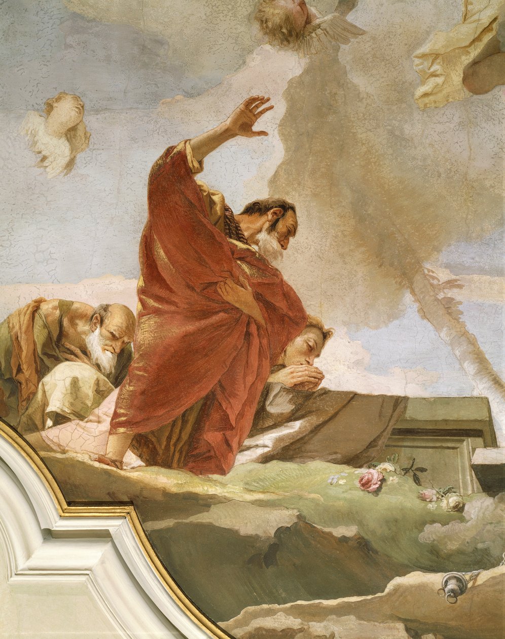Hemelvaart (detail) door Giovanni Battista Tiepolo