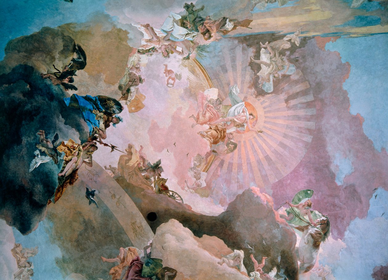 Olympus door Giovanni Battista Tiepolo