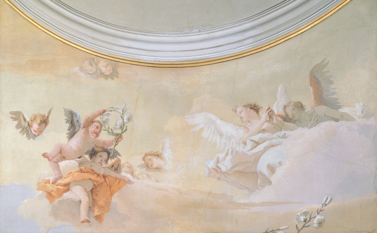 De Hemelvaart (detail) door Giovanni Battista Tiepolo