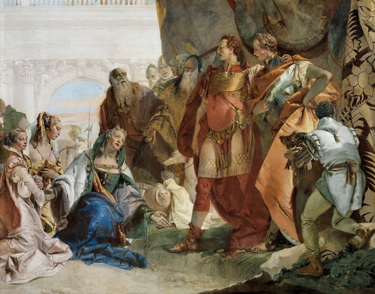 De familie van Darius III Codoman (detail) door Giovanni Battista Tiepolo
