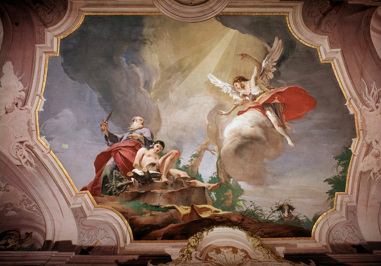 Het offer van Isaac door Giovanni Battista Tiepolo