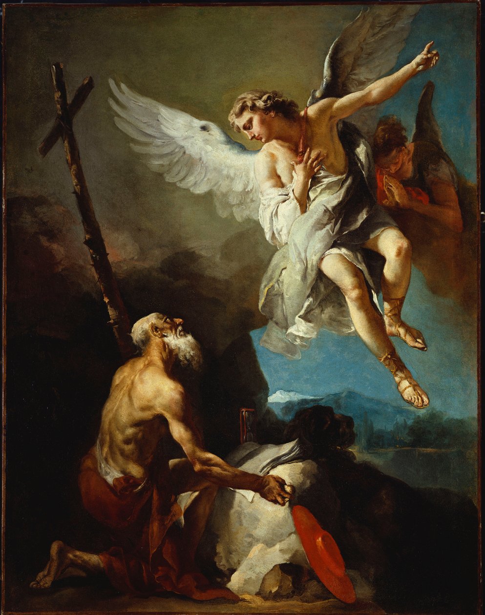 Het Visioen van St. Jerome door Giovanni Battista Tiepolo