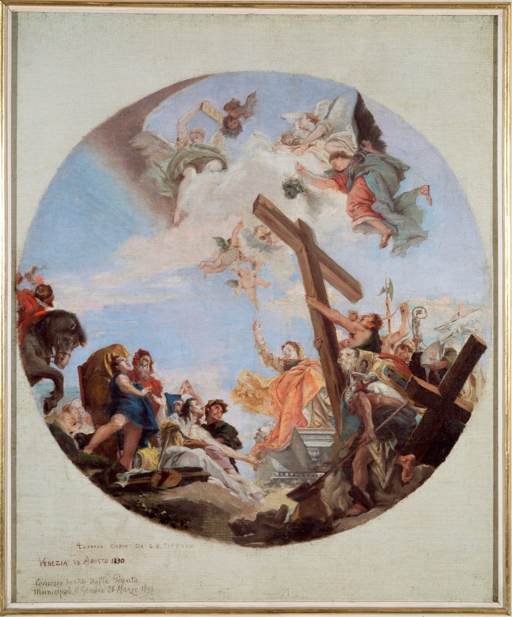 Het vinden van het ware kruis door Giovanni Battista Tiepolo