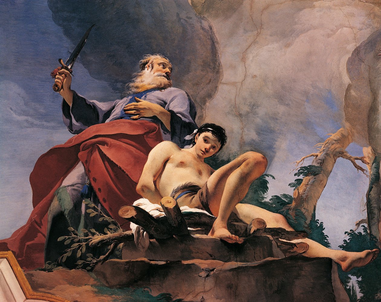 Het offer van Isaac door Giovanni Battista Tiepolo