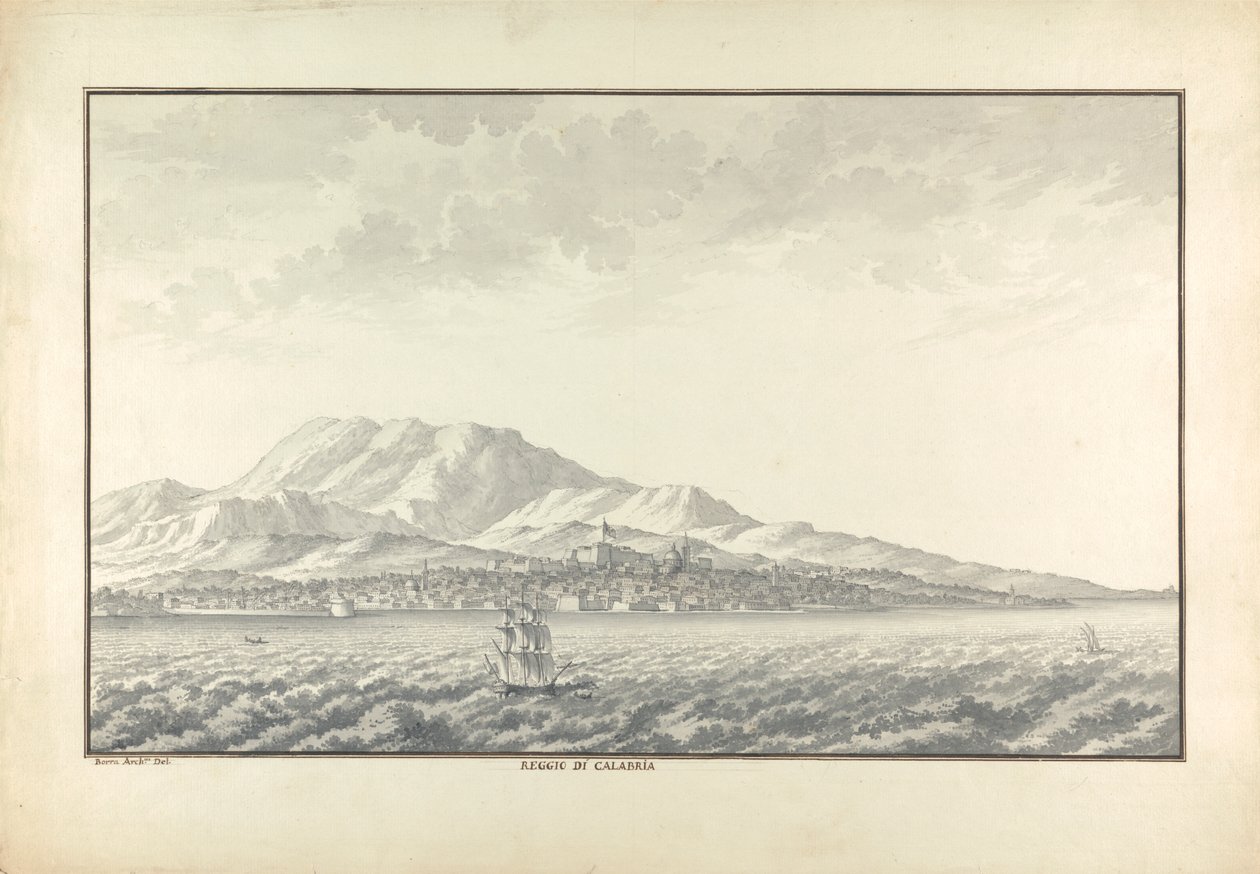 Reggio di Calabria door Giovanni Battista Borra