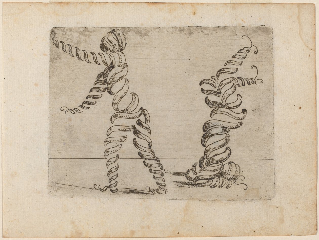 Uit "Bizzarie di varie Figure" door Giovanni Battista Bracelli