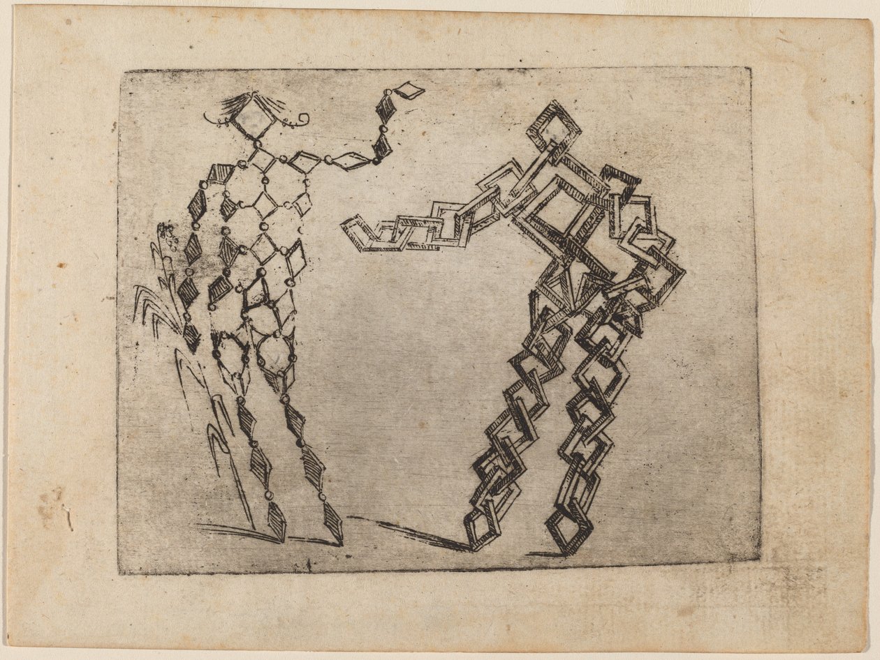 Uit "Bizzarie di varie Figure" door Giovanni Battista Bracelli
