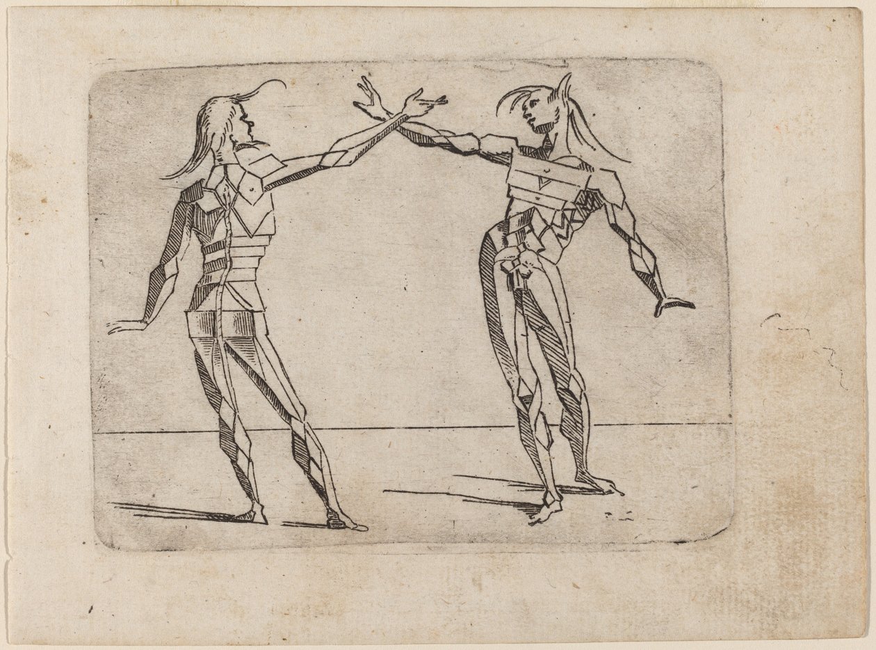 Uit "Bizzarie di varie Figure" door Giovanni Battista Bracelli