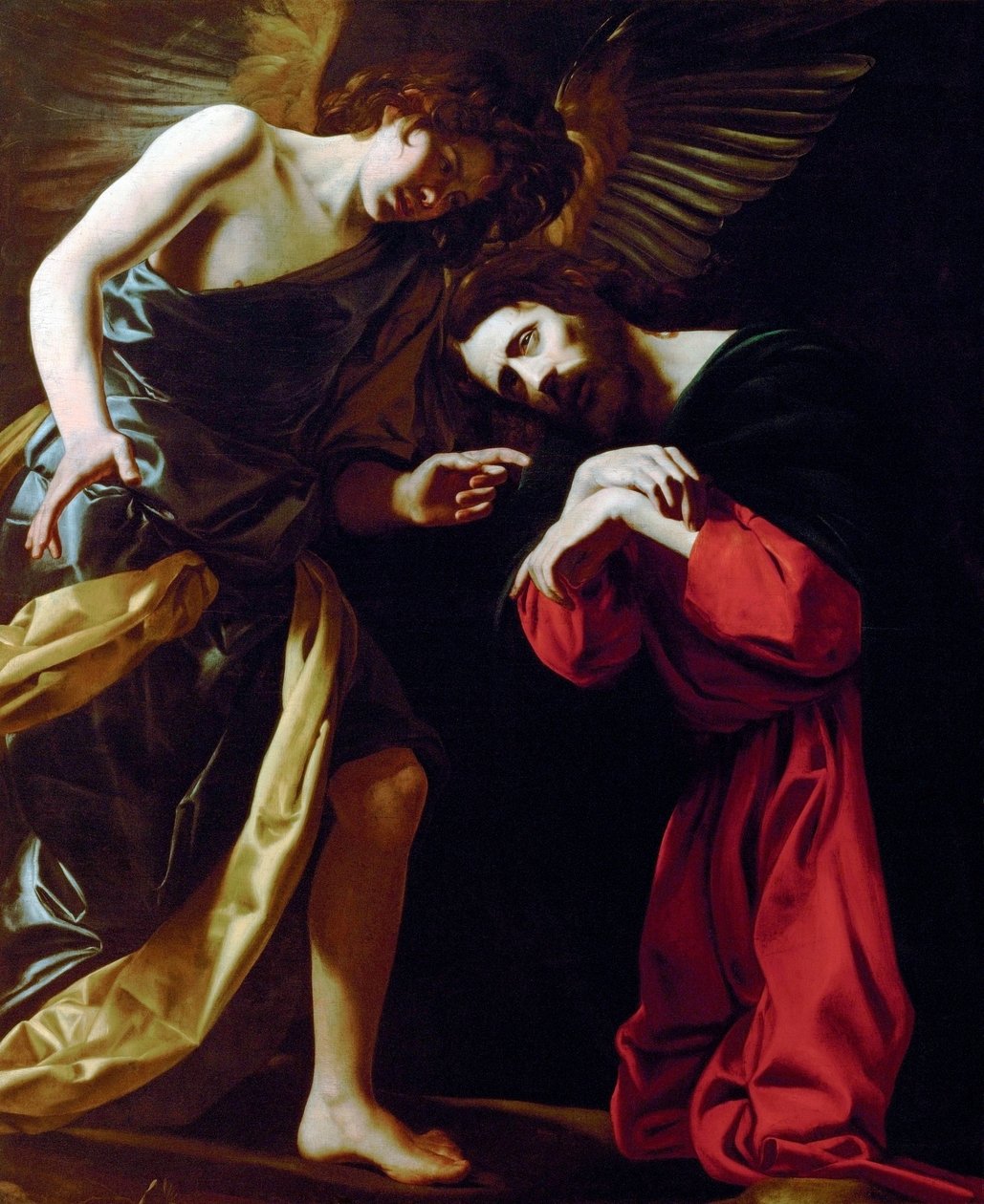Christus op de Olijfberg door Giovanni Battista Caracciolo