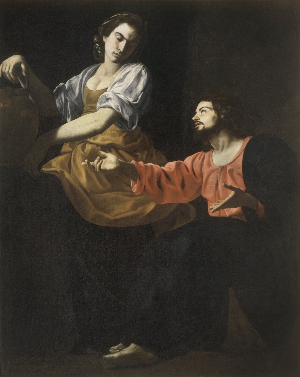 De Samaritaan bij de bron door Giovanni-Battista Caracciolo