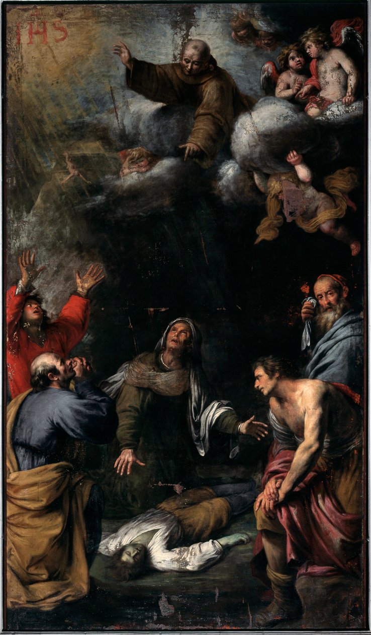Wonder van St. Bernardino van Siena door Giovanni Battista Carlone
