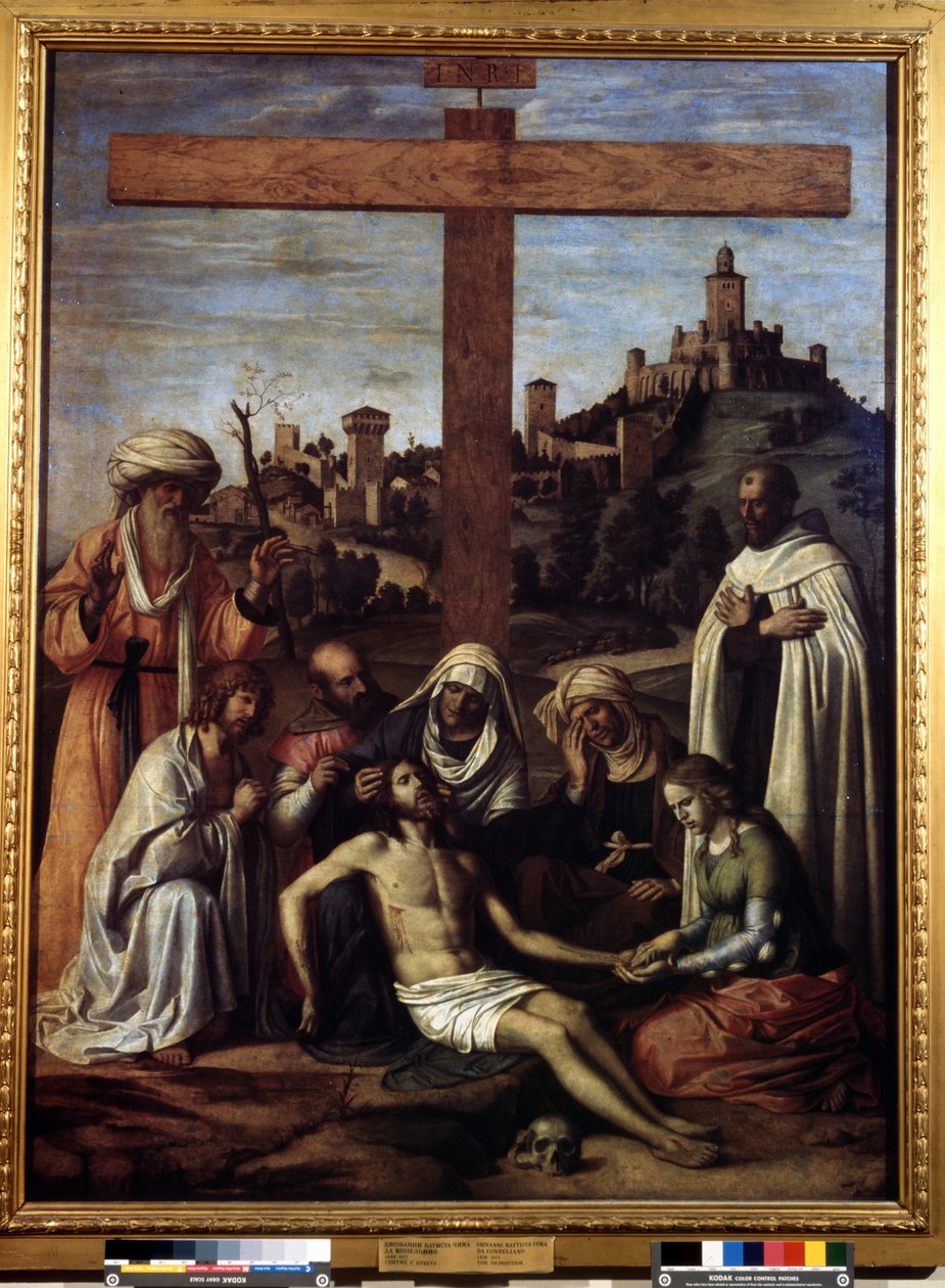 De kruisafneming (INRI) door Giovanni Battista Cima da Conegliano