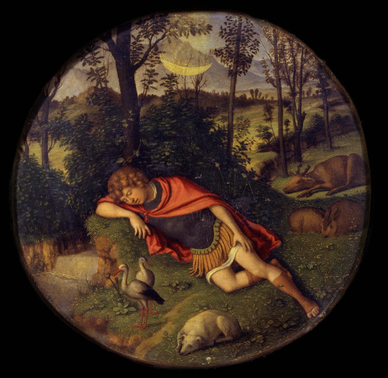 Slapende Endymion, 1505-1508 door Giovanni Battista Cima da Conegliano